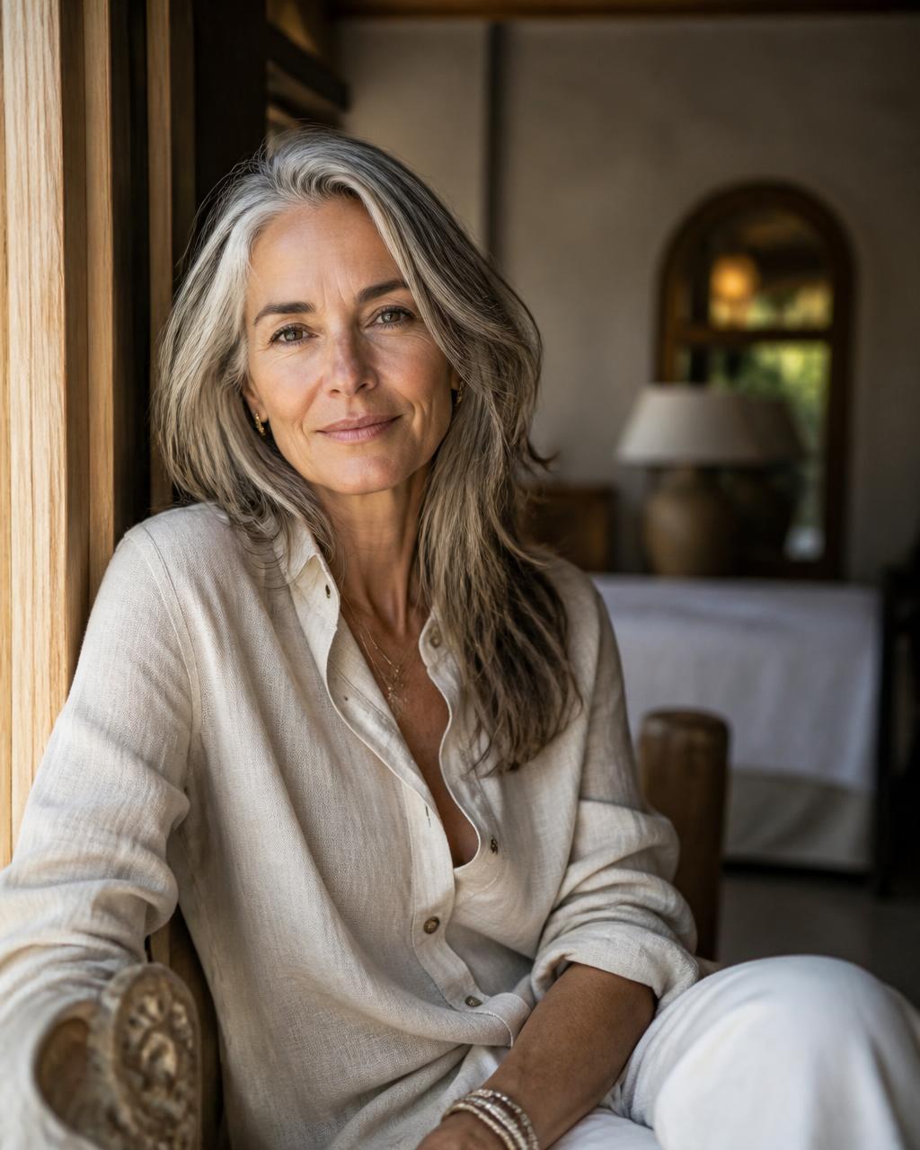 The trip host, seated in warm natural light at upscale accommodation